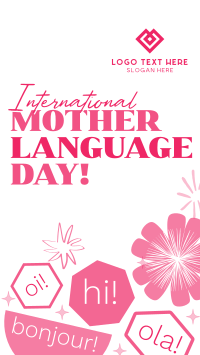 Quirky International Mother Language Day YouTube short Image Preview