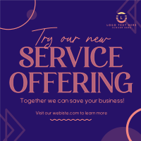 New Service Offer Instagram post Image Preview