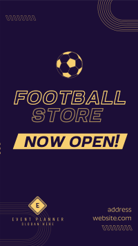 Football Supplies Facebook Story Design