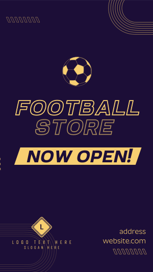 Football Supplies Facebook story Image Preview