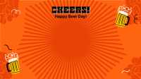 Cheery Beer Day Zoom Background Design
