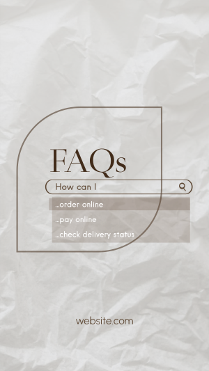 FAQ Paper Instagram story Image Preview