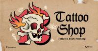 Traditional Skull Tattoo Facebook Ad Design