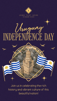 Uruguay Independence Celebration Facebook Story Design