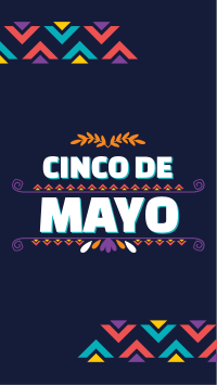 Cinco De Mayo Triangles Facebook story Image Preview