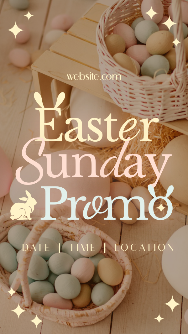 Modern Nostalgia Easter Promo Instagram Story Design