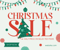 Christmas Sale for Everyone Facebook Post Design