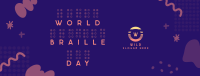 Braille Day Doodle Facebook cover Image Preview