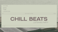 Minimal Chill Music Listening Party Animation Design