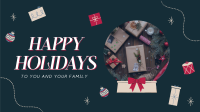 Holiday Gift Christmas Greeting Facebook event cover Image Preview