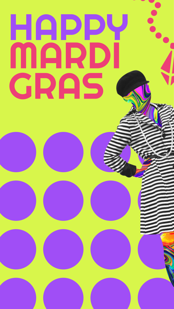 Mardi Gras Fashion Instagram Story Design Image Preview