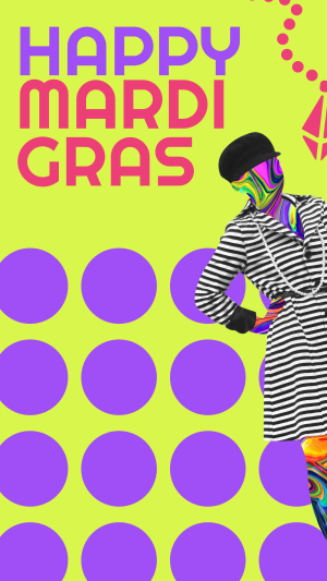 Mardi Gras Fashion Instagram story Image Preview
