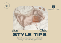 Eco Chic Tips Postcard Image Preview