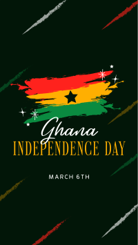 Happy Ghana Day Facebook Story Design