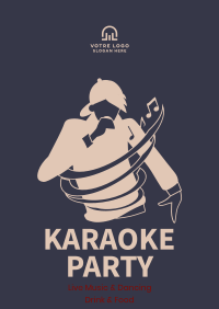 Karaoke Party Poster Design
