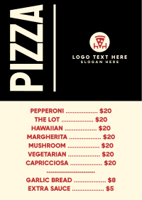 Pizza Menu Image Preview