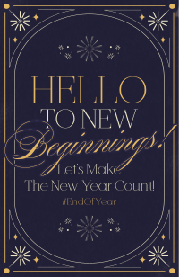 Elegant Year End Greeting Invitation Preview