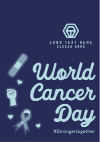 Cancer Day Stickers Flyer Image Preview