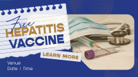 Contemporary Hepatitis Vaccine Facebook Event Cover Design