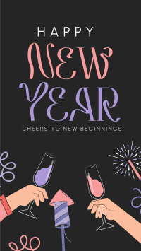 New Year Celebration Instagram Story Design