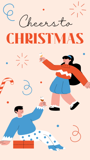 Cheers to Christmas Instagram story Image Preview