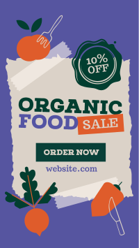 Organic Food Sale YouTube Short Design