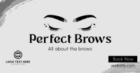 Perfect Beauty Brows Facebook Ad Design