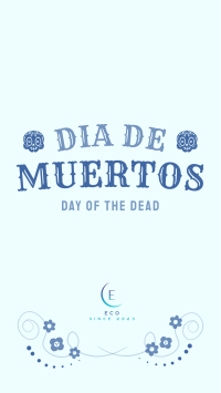 Festive Dia De Los Muertos Instagram story Image Preview