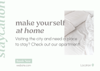 Bed and Breakfast Staycation Postcard Image Preview