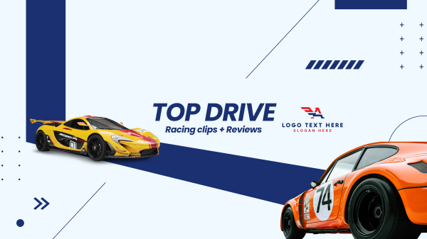 Top Drive YouTube Banner Design Image Preview