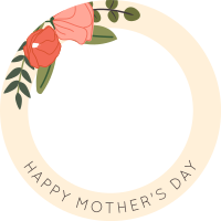 Mother's Day Ornamental Flowers LinkedIn Profile Picture Design