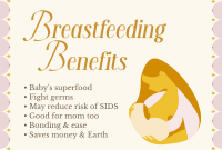 Breastfeeding Benefits Pinterest board cover Image Preview