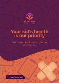 Pediatric Health Care Flyer Image Preview