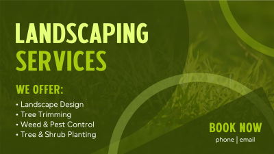 Professional Landscaping Facebook event cover Image Preview