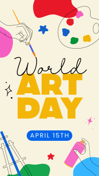 World Art Day Instagram Story Design