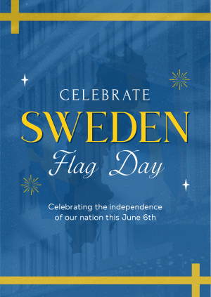 Commemorative Sweden Flag Day Poster Image Preview