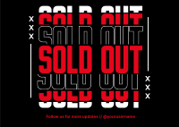 Sold Out Announcement Postcard Image Preview