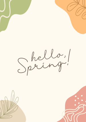 Hey Hello Spring Flyer Image Preview