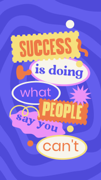 Success all the Way Facebook Story Design