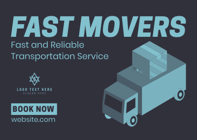 Fast Movers Service Postcard Image Preview