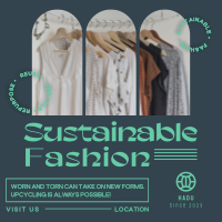 Minimalist Sustainable Fashion Instagram Post Design
