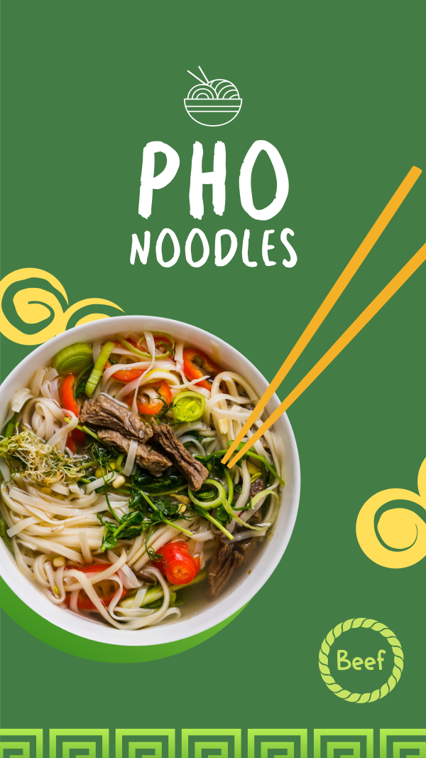 Pho Food Bowl Instagram Story Design Image Preview