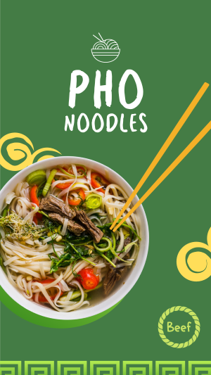 Pho Food Bowl Instagram story Image Preview