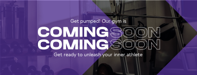 Fitness Gym Opening Soon Facebook cover Image Preview