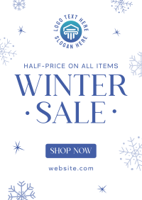 Winter Wonder Sale Flyer Design