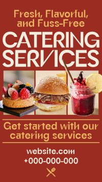 Modern Food Catering Services TikTok Video Design