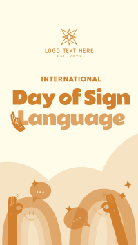 Sign Language Day Instagram reel Image Preview