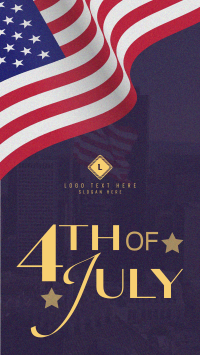 4th of July Flag TikTok video Image Preview