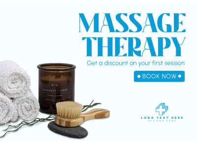 Massage Therapy Postcard Image Preview