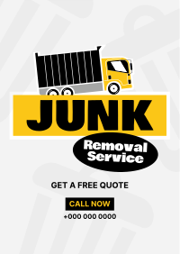 Junk Removal Stickers Flyer Design